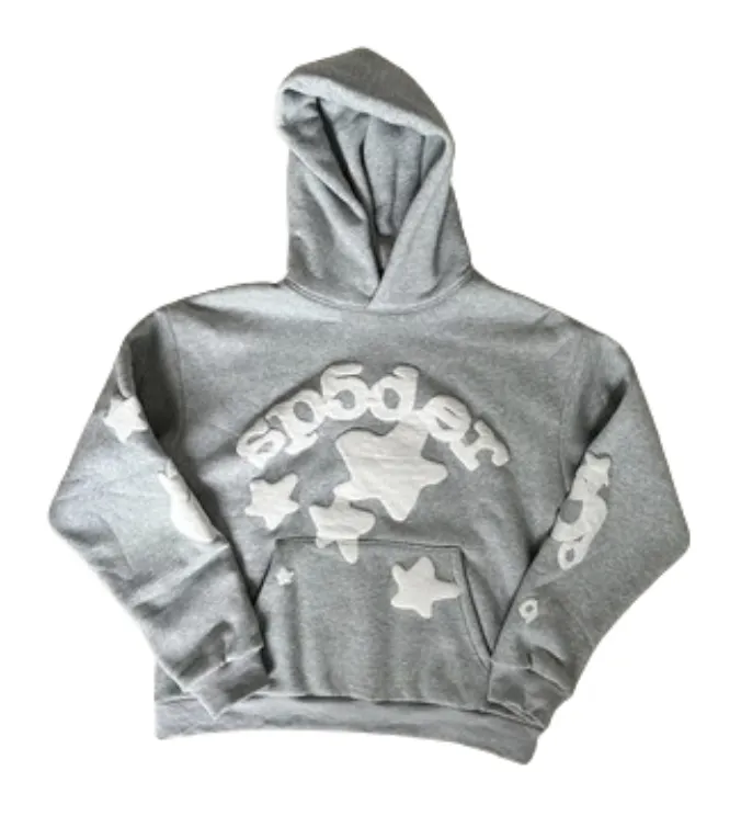 Grey Sp5der Hoodie