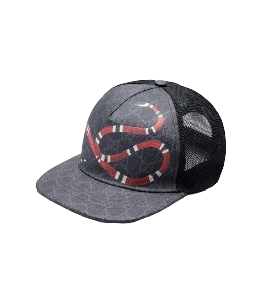 Gucci Kingsnake Print Gg Supreme Baseball Hat